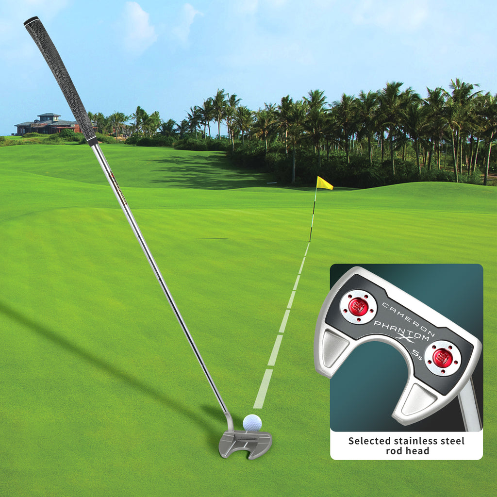 New CAMERON Select Squareback phantom X Straight Semicircle Cowhorn Putter Golf Putter 32-35 Inch Steel Shaft With Head Cover